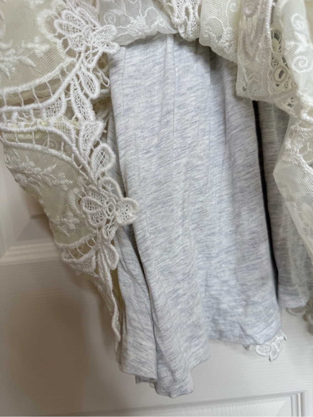 Sundance Embroidered Eyelet Lace Maxi Skirt Cream XL Lined Coquette Boho Prairie - Picture 5 of 11